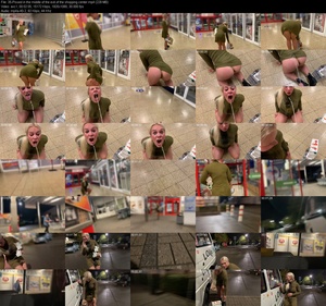 Devil Sophie - Pissed in the middle of the exit of the shopping center (1080p)