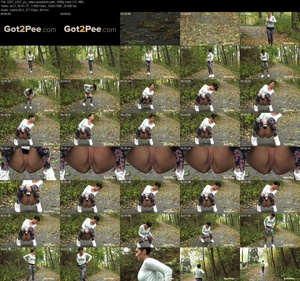 Peeing on the woodland path (1080p)