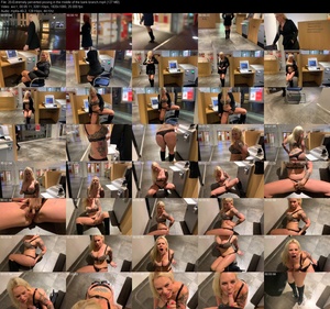 Devil Sophie - Extremely perverted pissing in the middle of the bank branch (1080p)