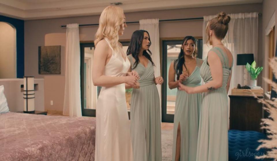 Lily LaBeau, Octavia Red, Ivy Ireland, Karina Valentina - Holy Matri-Moly!: Scheming Bridesmaids FullHD 1080p