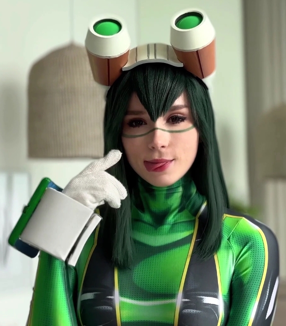 Sweetie Fox - Froppy from My Hero Academia Deepthroats and Fucks - Creampie FullHD 1080p