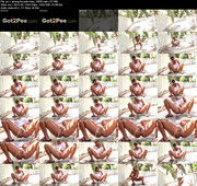 A beauty pees among the palm trees (1080p)