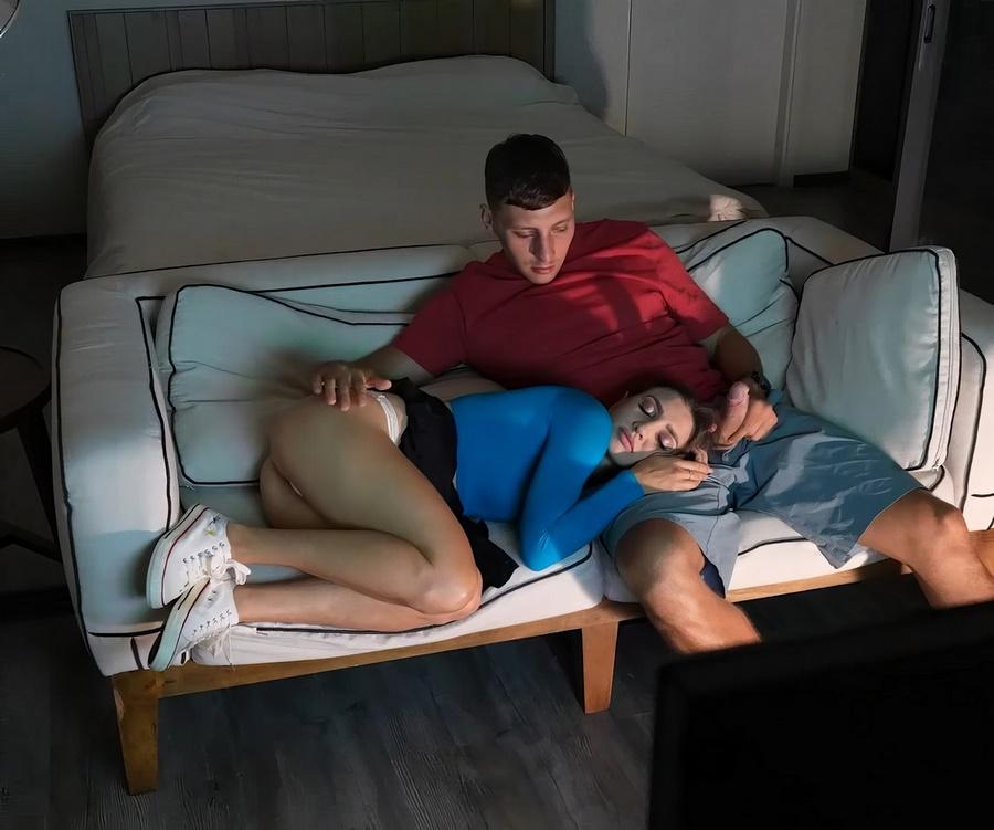 Kriss Kiss - Woke Up My Stepsis With a Dick In Her Throat FullHD 1080p