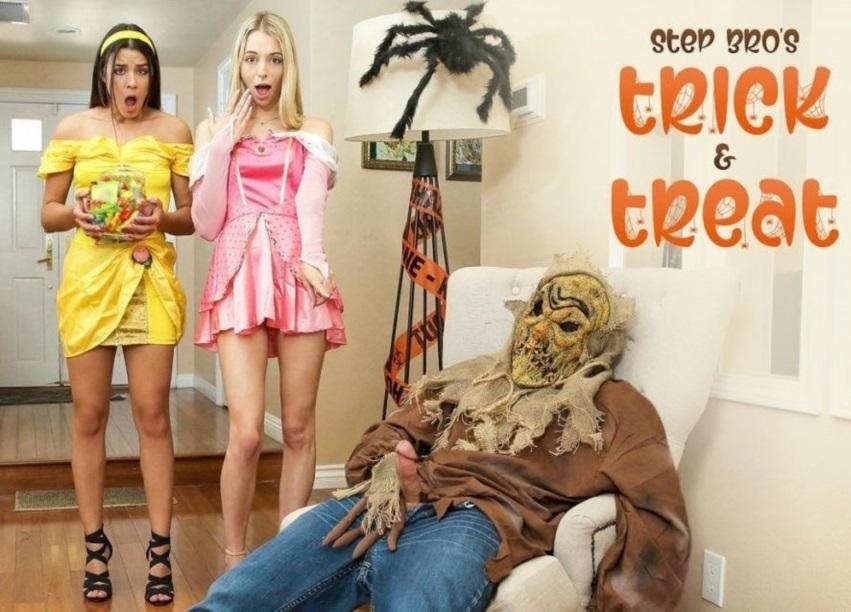 Kylie Rocket & Lily Larimar - Step Brothers Trick And Treat 1080p