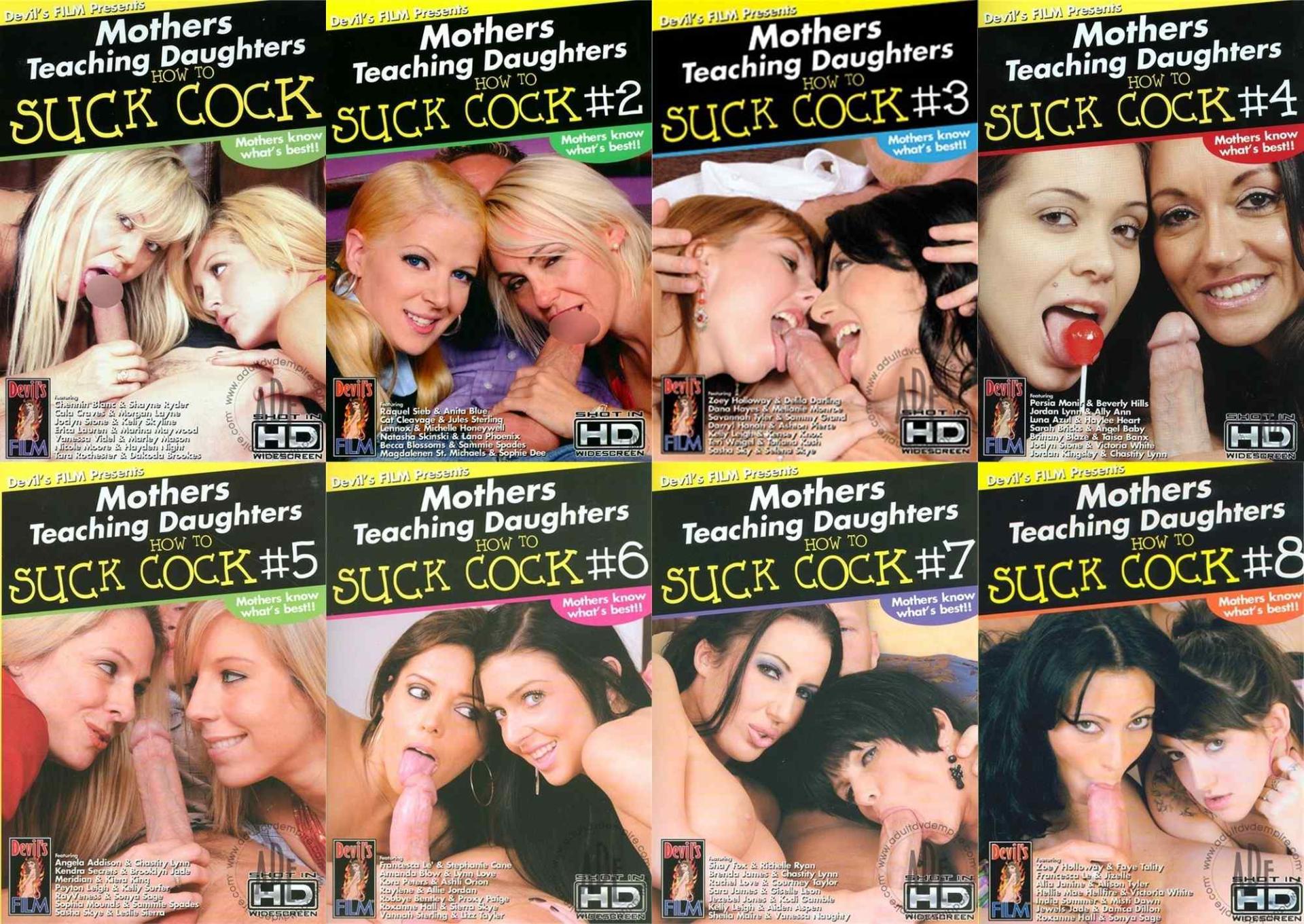 Mothers Teaching Daughters How To Suck Cock - Movie Pack