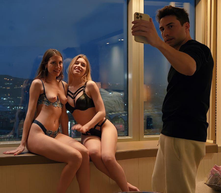 MySweetApple, Freya Mayer - Threesome with Blonde Hottie Freya Mayer FullHD 1080p