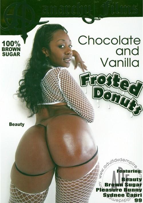 Chocolate And Vanilla Frosted Donuts