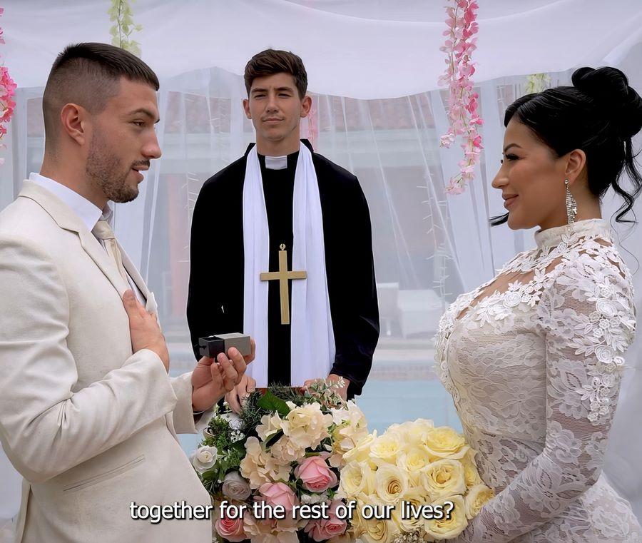 Mariana Martix - The Martix Wedding Chapter Iv Mariana Fucks The Priest In a Bathroom After Getting Married FullHD 1080p