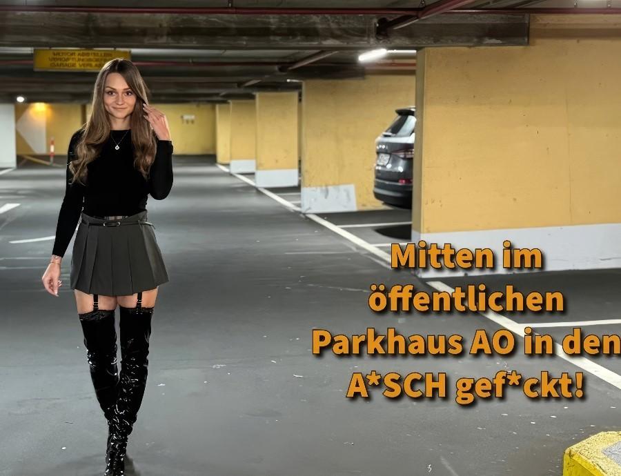 Mona Mystery - Teen Gets Public Fucked In The Ass In The Underground Parking Lot FullHD 1080p